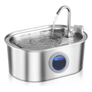 Fonte De Água Para Pet Gatos De Aço Inoxidável 3.4 L Alta qualidade