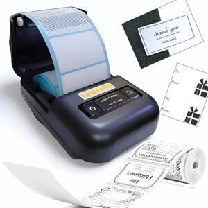 Impressora Térmica Portátil 58mm Bluetooth para Etiquetas e Códigos de Barras