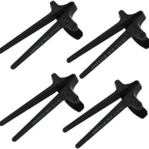 SnackGrip - Hashi Gamer | Pegador de Salgadinhos para Jogar, Dirigir e Mais | 4 Cores - Plástico Alimentício (Preto)