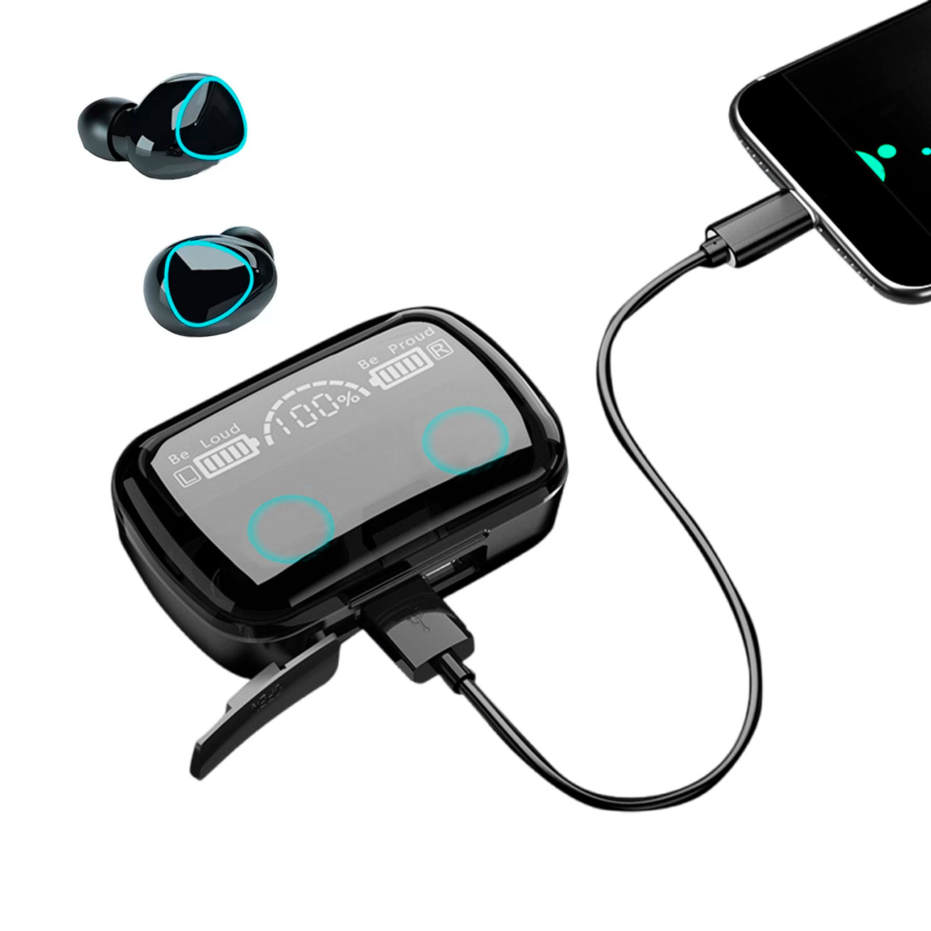 Fone de Ouvido Sem Fio Wireless Bluetooth M10 - Imagem 3