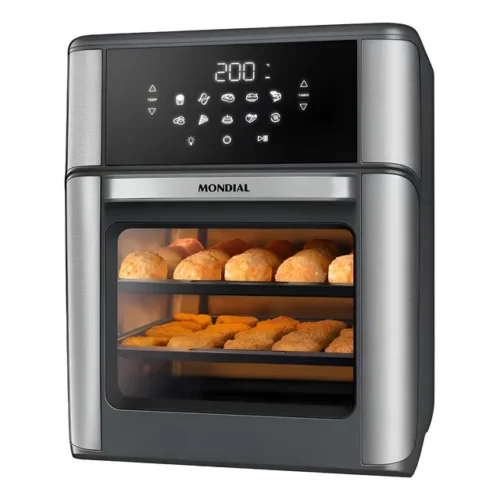 Fritadeira Air Fryer Forno Oven 12L Mondial AFON-12L-GI 2000W Digital